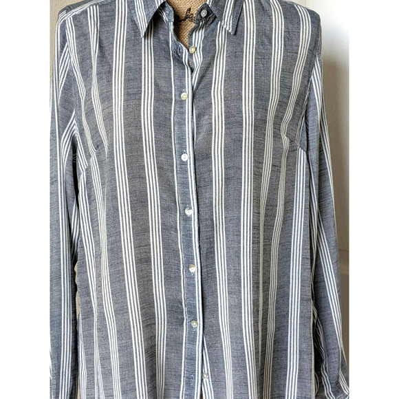 Fred David Blouse Long Sleeve Button-Down Collared - Picture 5 of 10